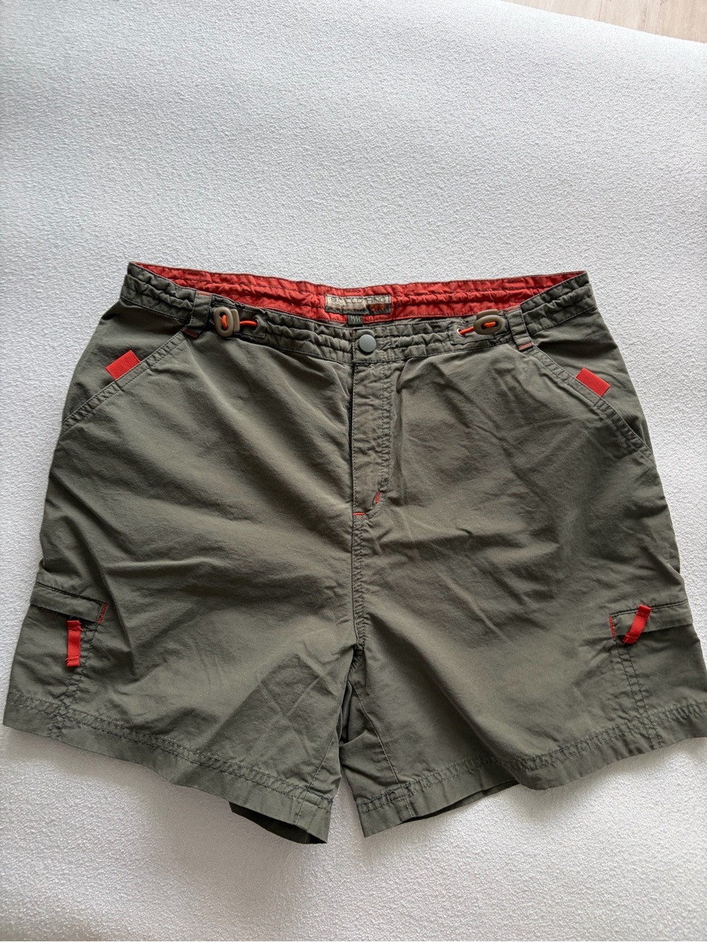 Olive Green Utility Shorts